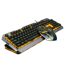 Load image into Gallery viewer, USB Wired Ergonomic Mechanical Feel Gaming Keyboard