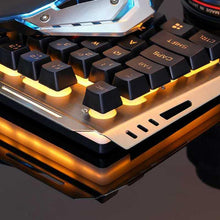 Load image into Gallery viewer, USB Wired Ergonomic Mechanical Feel Gaming Keyboard