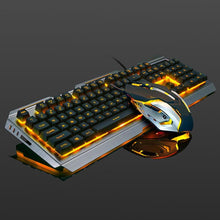 Load image into Gallery viewer, USB Wired Ergonomic Mechanical Feel Gaming Keyboard