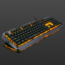 Load image into Gallery viewer, USB Wired Ergonomic Mechanical Feel Gaming Keyboard