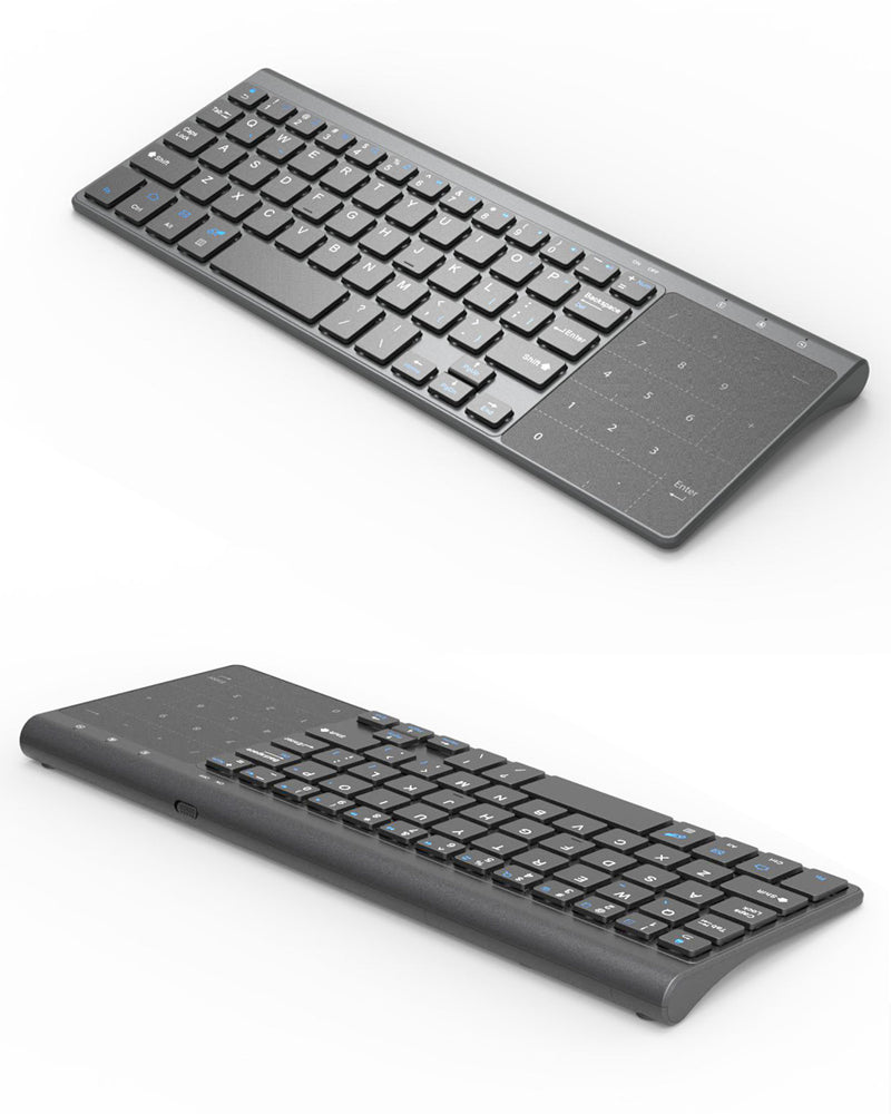 Wireless Mini Keyboard with Number Touchpad