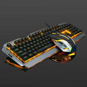 USB Wired Ergonomic Mechanical Feel Gaming Keyboard