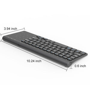 Wireless Mini Keyboard with Number Touchpad