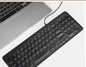 Ultra thin Quiet 96 Keys Multimedia USB Keyboard