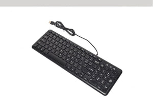 Ultra thin Quiet 96 Keys Multimedia USB Keyboard